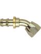 Aeroquip Fitting Hose End AQP Socketless 45 Degree 6 AN Hose Barb to
