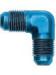 Aeroquip Fitting Adapter 90 Degree 8 AN Male to 8 AN Male Aluminum Bl