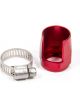 Aeroquip Hose Clamp Worm Gear Pro Clamp 8 AN Hose Hex Aluminum Red An