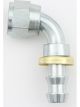 Aeroquip Fitting Hose End AQP Socketless 90 Degree 6 AN Hose Barb to