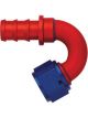Aeroquip Fitting Hose End AQP Socketless 150 Degree 6 AN Hose Barb to