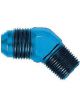 Aeroquip Fitting Adapter 45 Degree 10 AN Male to 1/2 in NPT Male Alum