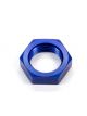 Aeroquip Bulkhead Fitting Nut - 8 AN - Aluminum - Blue Anodize - Each