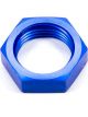 Aeroquip Bulkhead Fitting Nut - 10 AN - Aluminum - Blue Anodize - Each