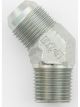 Aeroquip Fitting Adapter 45 Degree 6 AN Male to 3/8 in NPT Male Steel
