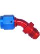 Aeroquip Fitting Adapter 45 Degree 10 AN Female Swivel to 10 AN Male