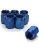 Aeroquip Fitting Tube Nut 3 AN 3/16 in Tube Aluminum Blue Anodize Set