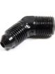 Aeroquip Fitting Adapter 45 Degree 3 AN Male to 1/8 in NPT Male Alumi
