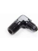 Aeroquip Fitting Adapter 90 Degree 4 AN Male to 1/4 in NPT Male Alumi