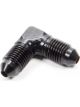 Aeroquip Fitting Adapter 90 Degree 3 AN Male to 3 AN Male Aluminum Bl