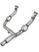 AFE Power Exhaust Y-Pipe 3 in Inlets 3-1/2 in Outlet Stainless Na