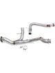 AFE Power Exhaust Y-Pipe Twisted Steel 3 in Inlets 3 in Outlet Stain