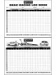 Allstar Performance Drag Log Book - 50 Sheet - Pad - Each