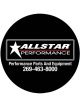 Allstar Performance Coaster - Allstar Logo - Fiber - Black - Set of 10