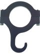 Allstar Performance Helmet Hook Clamp-On Aluminum Black Anodize 1-1/