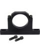 Allstar Performance Overflow Tank Bracket Clamp-On Aluminum Black An