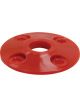 Allstar Performance Scuff Plate 2 in OD 1/2 in ID Plastic Red Set