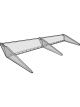 Allstar Performance Spoiler 72 x 8 in Adjustable 2 Piece Polycarbona