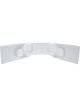 Allstar Performance Gauge Mounting Panel Curved Fiberglass White
