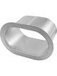 Allstar Performance Exhaust Shield 5 x 9 in Oval Single 90 Degree Ou
