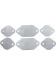 Allstar Performance Exhaust Port Blockoff Individual Plates Aluminum