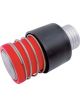 Allstar Performance Dry Break Valve RedHead 2 in ID Male Black / Red