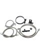 Allstar Performance Brake Line Kit Rear 3 AN Hose 4 AN Ends Fittings