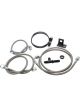 Allstar Performance Brake Line Kit Rear 3 AN Hose 4 AN Ends Fittings