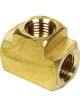 Allstar Performance Fitting Adapter Tee 3 Way 3/8-24 in Inverted Fla