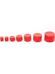 Allstar Performance AN Dust Cap - 3 AN-16 AN - Plastic - Red - Kit