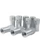 Allstar Performance Nut 3/8-16 in Thread Aluminum Clear Anodize Alls