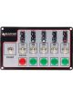 Allstar Performance Switch Panel Dash Mount 4 x 7 in 4 Toggles / 1 I…