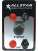 Allstar Performance Switch Panel Dash Mount 3 x 4-1/2 in 2 Toggles /…