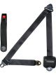Allstar Performance Seat Belt Lap / Shoulder Push Button Buckle Retr