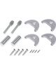 Auto-Loc Door Handle Knob - Aluminum - Brushed - Universal - Pair