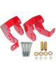 Bmr Suspension Control Arm Bracket Relocation Lower Bolt-On Steel Red