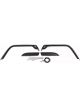Bushwacker Fender Flare Pocket Style Front 6 in Wide Plastic Black J