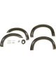 Bushwacker Fender Flare Pocket Style Front / Rear 2 in Wide Plastic