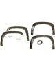 Bushwacker Fender Flare Pocket Style Front / Rear 2 in Wide Plastic