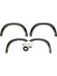 Bushwacker Fender Flare Pocket Style Front / Rear 3 in Wide Front 2-
