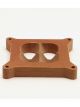 Canton Carburetor Spacer 1 in Thick 4 Hole Square Bore Phenolic Natural