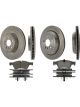 Centric Brake Parts Brake Rotor and Pad Kit Premium Semi-Metallic Pads Ir (905)