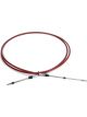 Cnc Brakes Throttle Cable 11 ft Long Solid Stainless Wire Black Univer