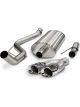 Corsa Performance Exhaust System Sport Cat-Back 3 in Diameter 4 in Tips