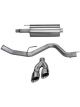 Corsa Performance Exhaust System Sport Cat-Back 3 in Diameter Single Si