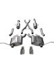 Corsa Performance Exhaust System Sport Cat-Back 2.5 in Diameter Dual Re