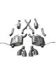 Corsa Performance Exhaust System Sport Cat-Back 2-1/2 in Diameter Twin