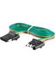 Curt Manufacturing Trailer Plug Adapter 4-Flat Plug to 4-Flat Connector