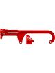 CVR Throttle Cable Bracket Carb Mount Aluminum Red Anodize Gm / Morse