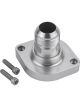 CVR Water Neck Straight 16 AN Male Swivel O-Ring Aluminum Clear Anod
